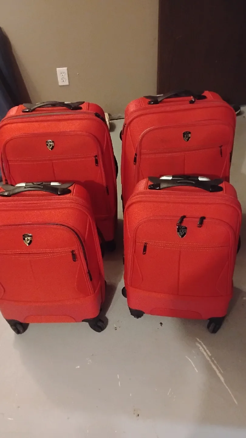 Red Luggage Set - 4 Piece