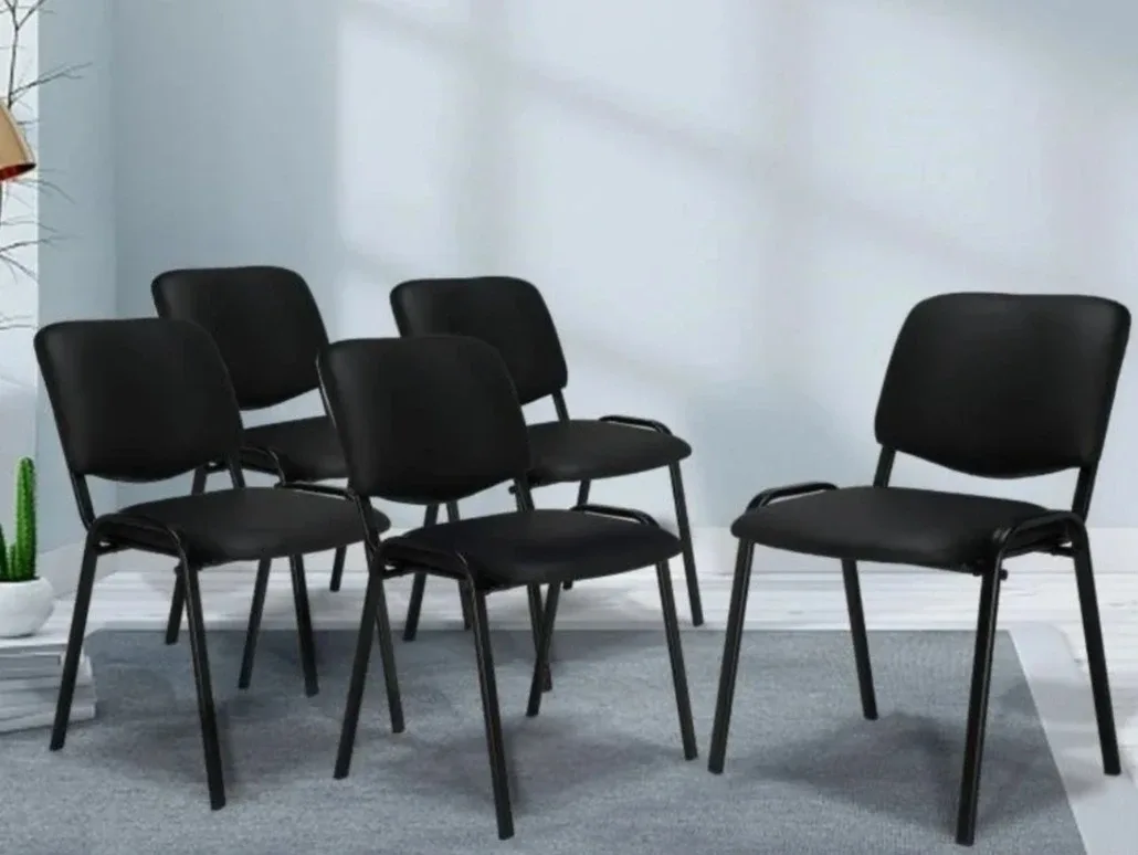 Black Office/Meeting Room Chairs - Set of 5