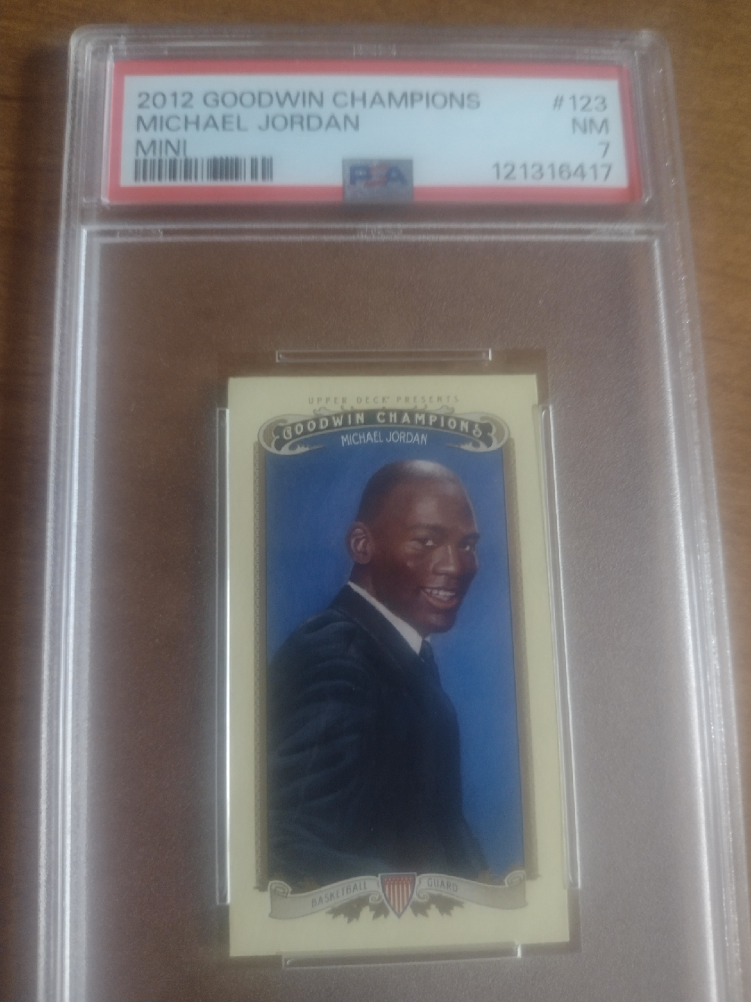 2012 Goodwin Champions Michael Jordan Mini Card
