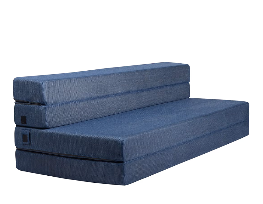 Navy Tri-Fold Mattress, 58" x 78" - photo 2