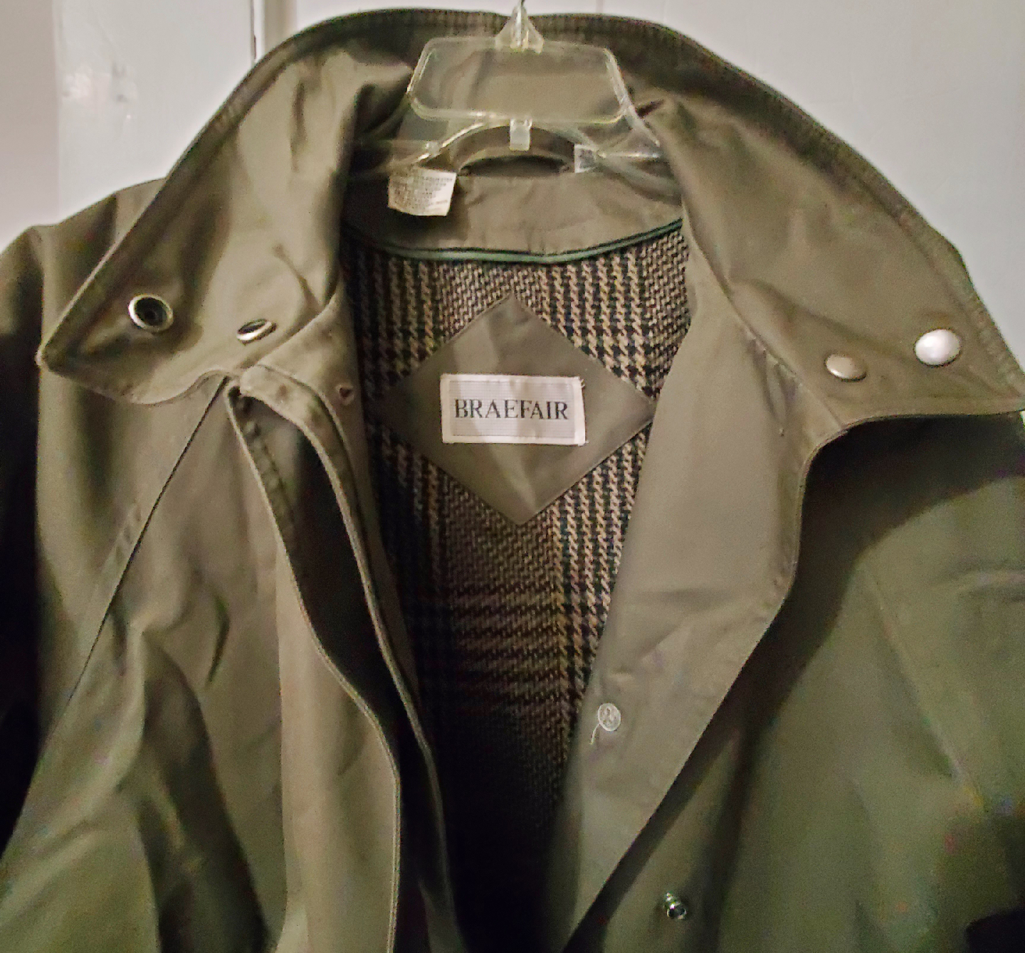 Braefair Olive Green Trench Coat