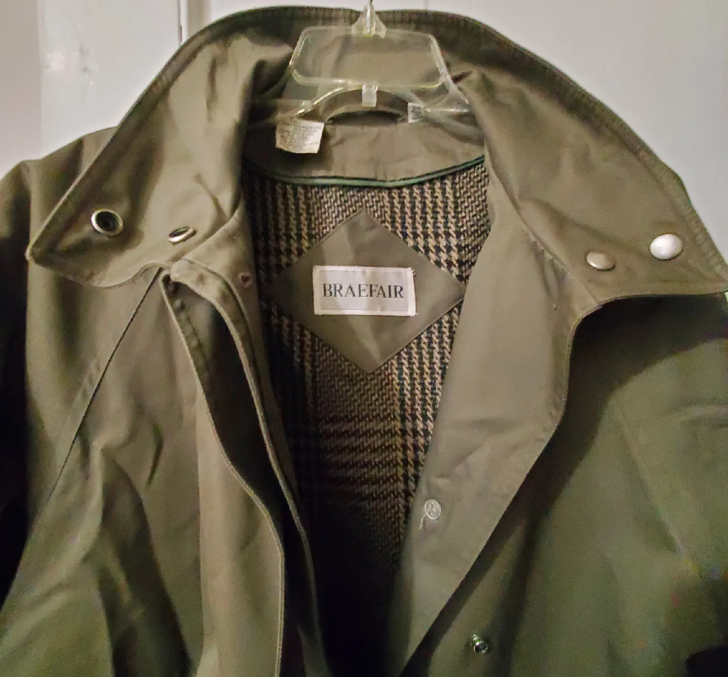 Braefair Olive Green Trench Coat thumbnail