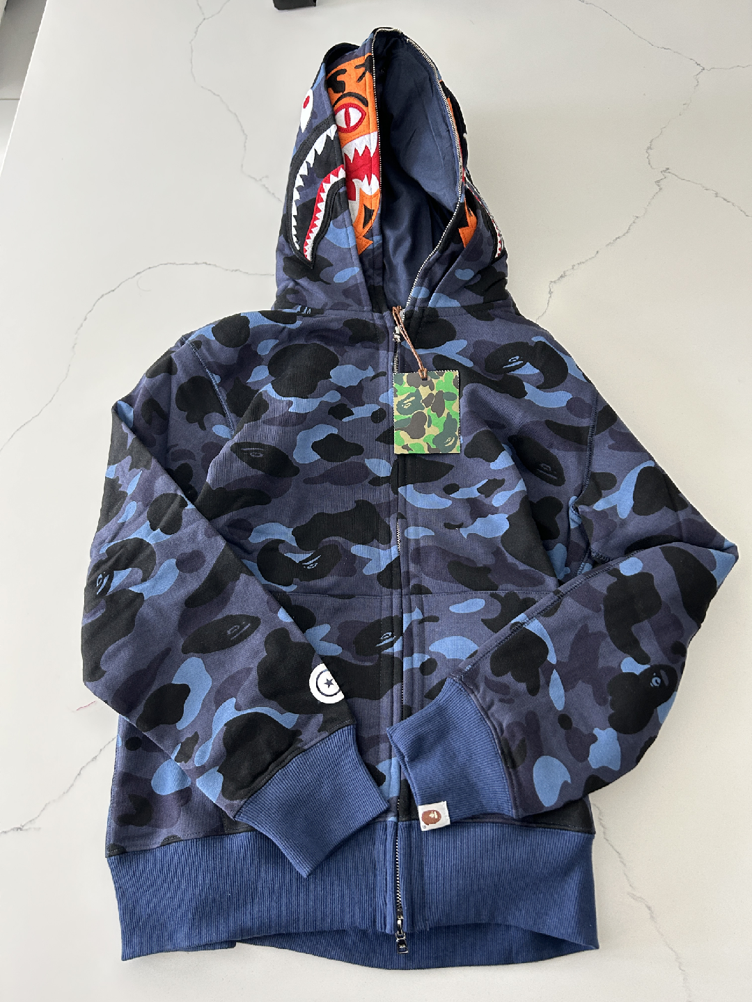 BAPE Shark Full Zip Hoodie - Size L