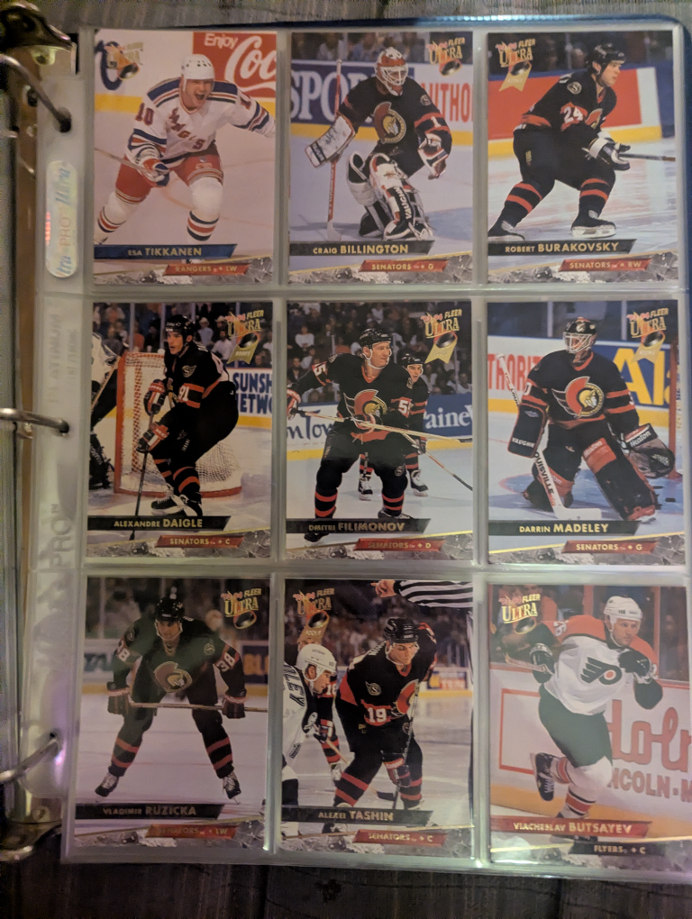 Hockey cards 1992-1993 ultra fleer trading card. full set