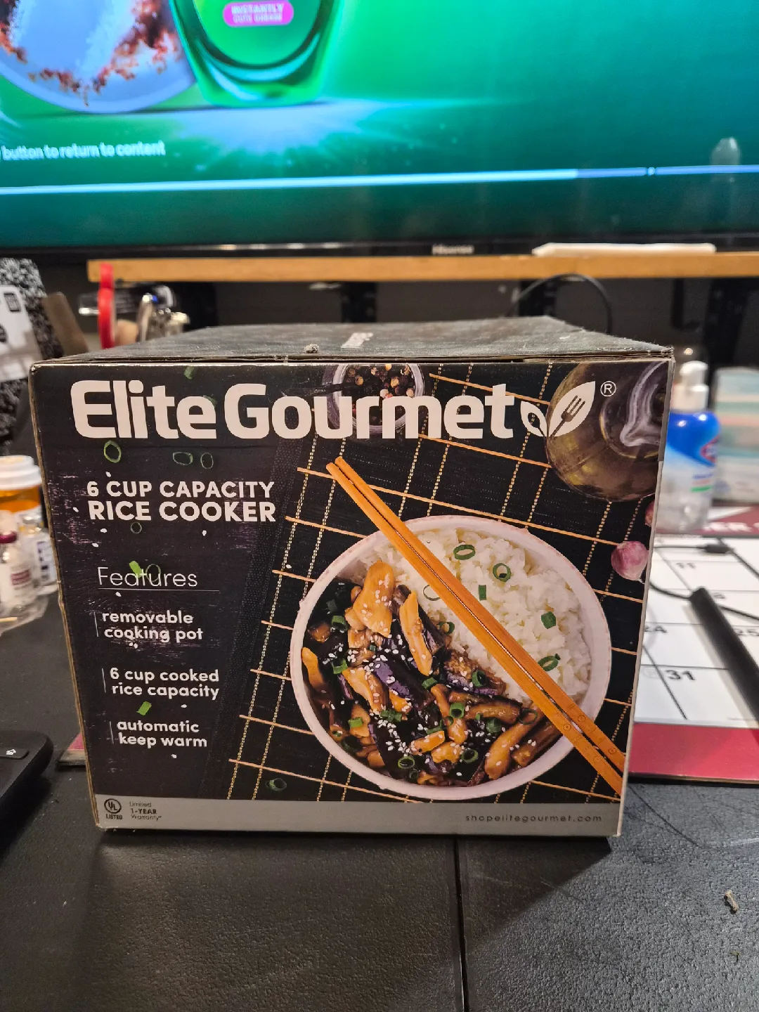 Elite Gourmet 6-Cup Rice Cooker - Model ERC003 image indicator(2)