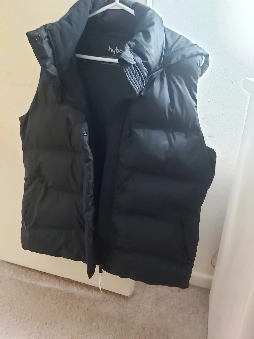 Hyba Black Puffer Vest - Size S