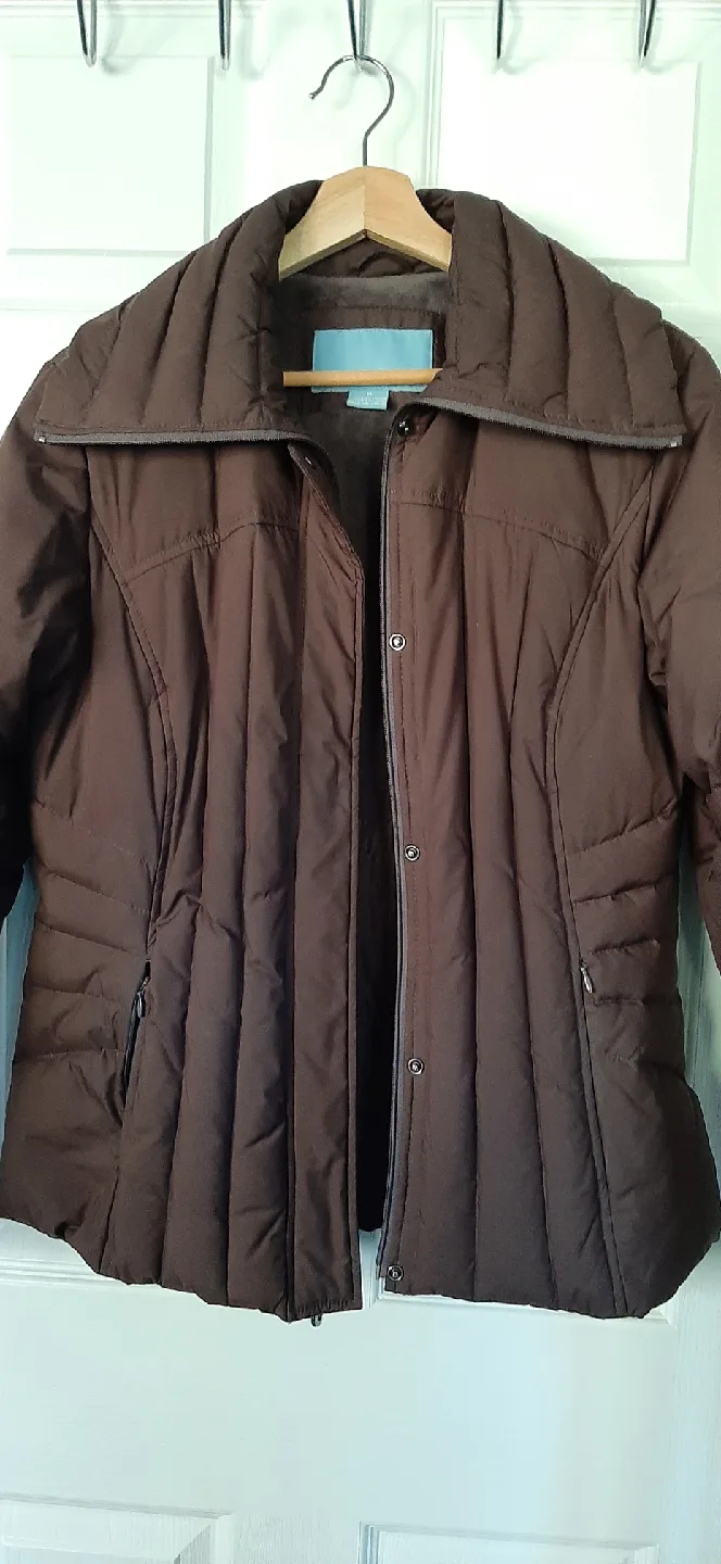 Nine West Brown Puffer Jacket - Size M