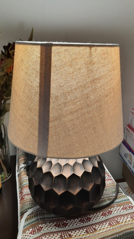 Table Lamp with Woven Shade