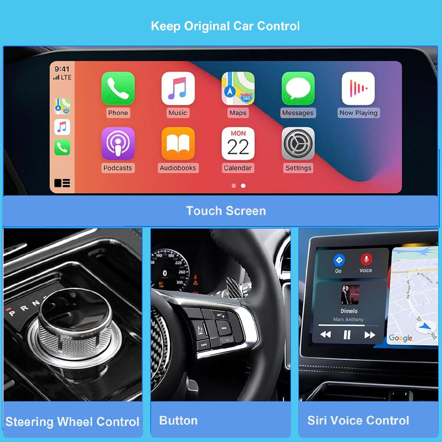 Android Auto Wireless Adapter, 2 in 1 Wireless CarPlay Adapter - photo 4