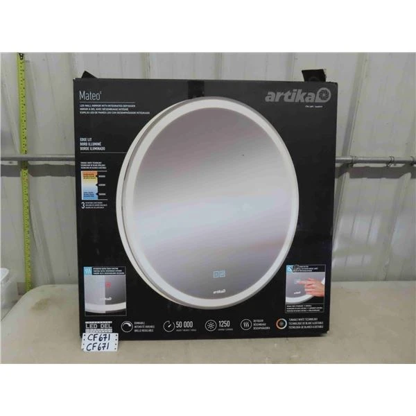 Artika Mateo LED 28 in. Wall Mirror - New in Box! - photo 2