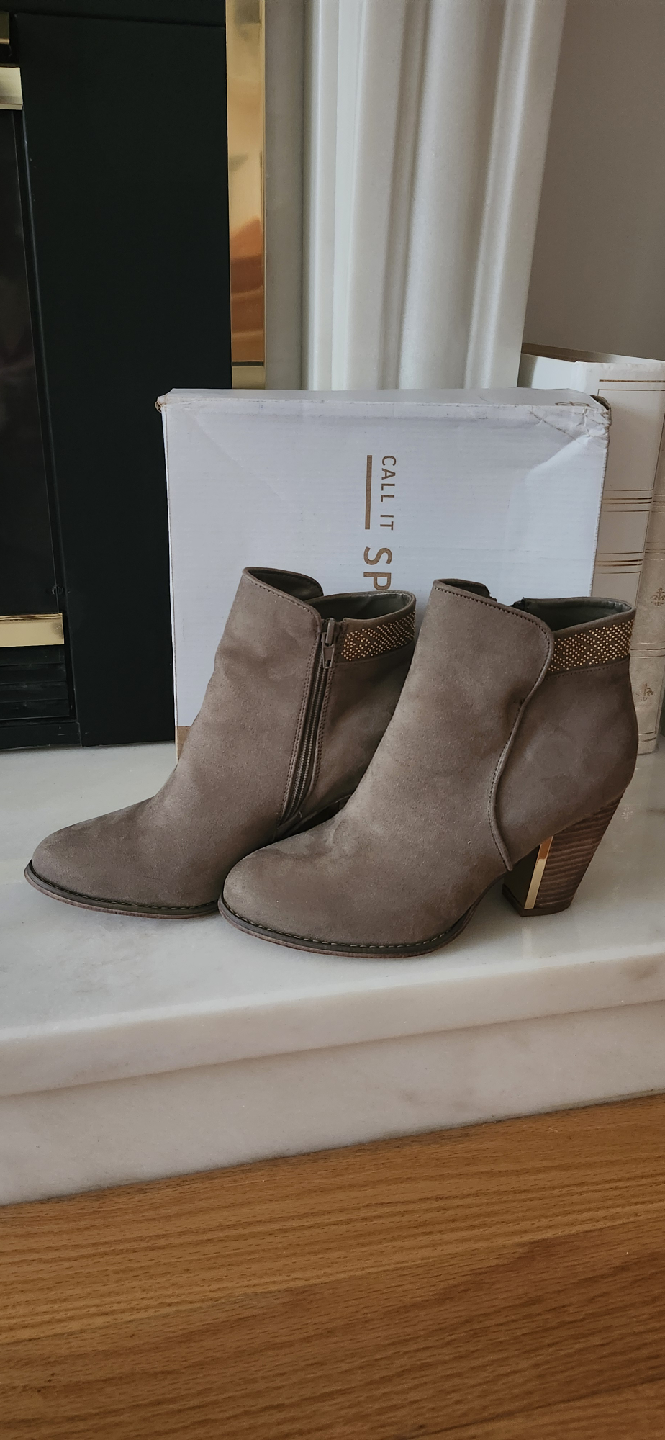 Call It Spring faux suede Ankle Boots - Size 8.5 - photo 2