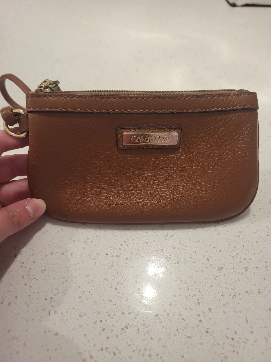 Calvin Klein Brown Wristlet thumbnail