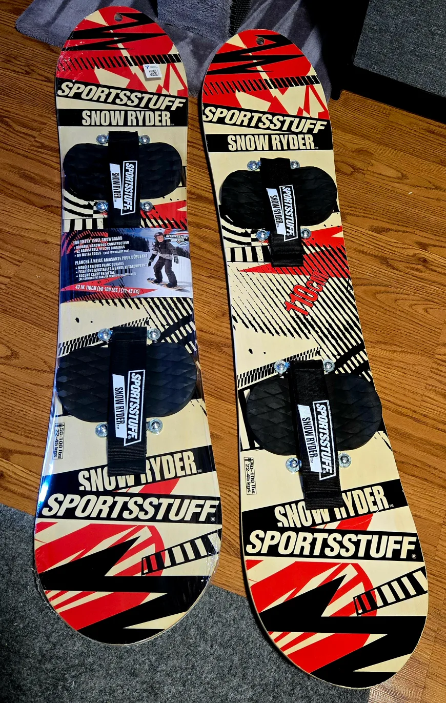 SNOWBOARD - SportsStuff Wood Snowboard - Beginner's Kids thumbnail