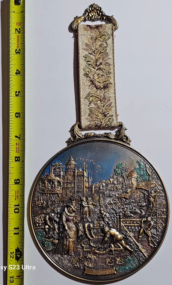 Vintage German Wall Plaque - Frühling Scene image indicator(3)