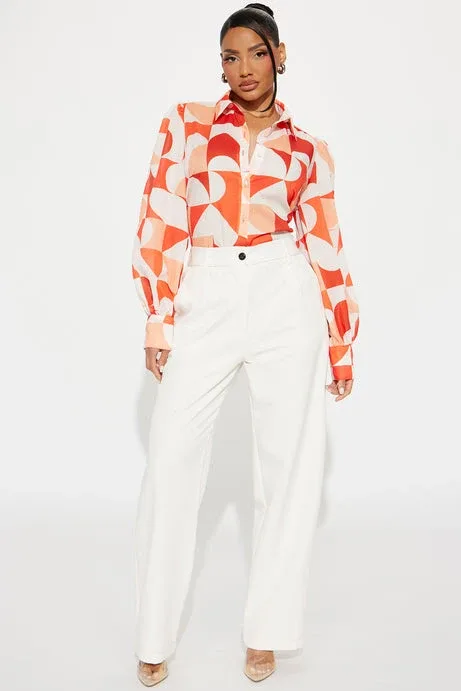 Fashion Nova Geometric Print Blouse image indicator(2)