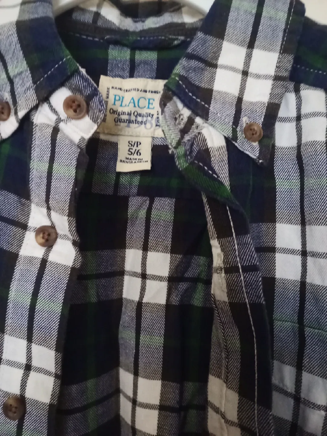 The Children's Place Plaid Shirt - Size S (5/6) image indicator(2)