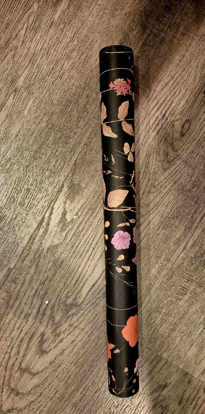 Dark Floral Peel & Stick Wallpaper, Textured 17.3"x118" image indicator(3)