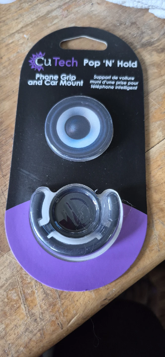 CuTech Pop 'N' Hold Phone Grip & Car Mount