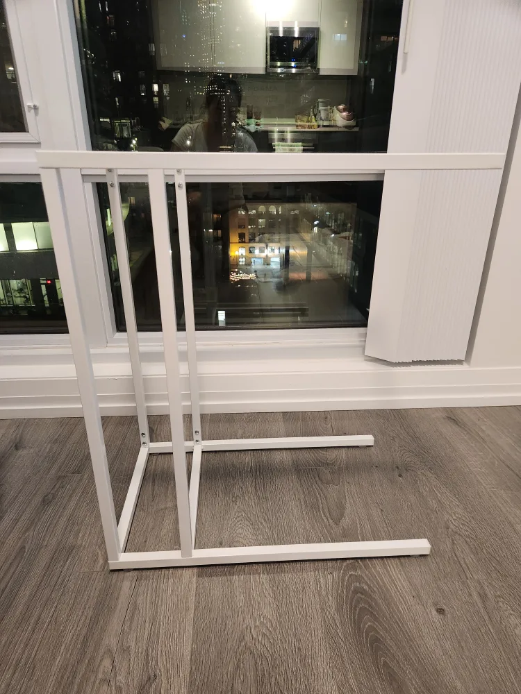 IKEA White Glass Side Table / Laptop Table image indicator(4)