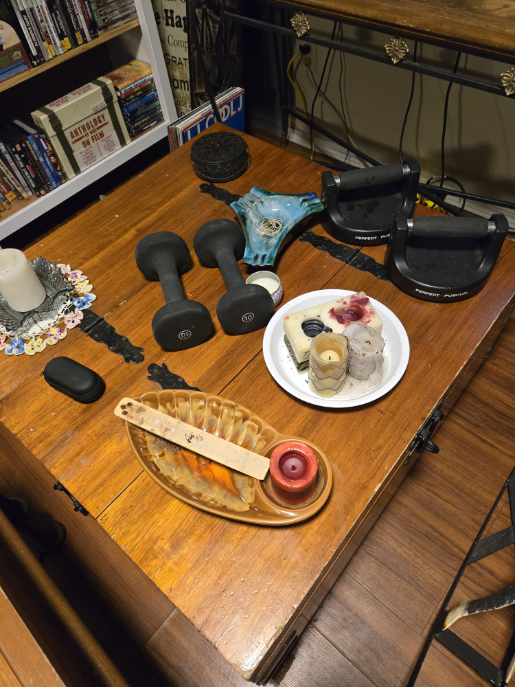 antique table with storage - photo 2