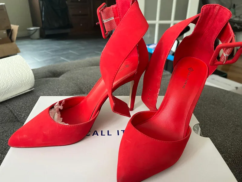 Call It Spring Red Heels, Size 7 image indicator(3)