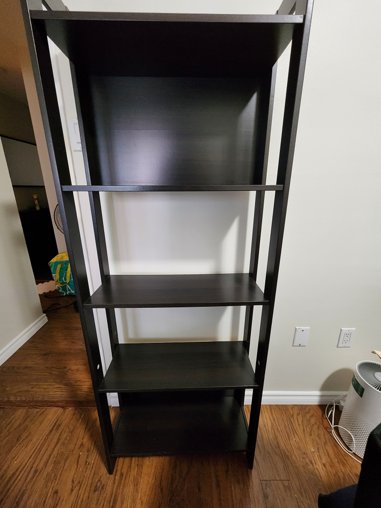 Laiva Bookcase, Black Brown - photo 2