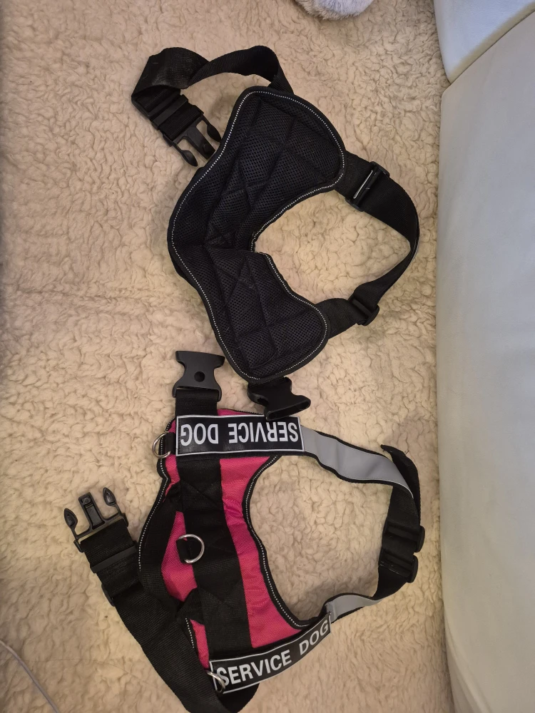Service Dog Harnesses - Black & Pink - photo 2