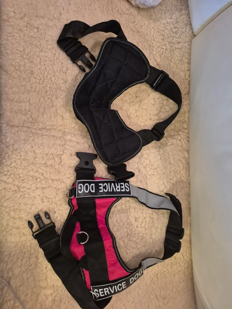 Service Dog Harnesses - Black & Pink image indicator(2)