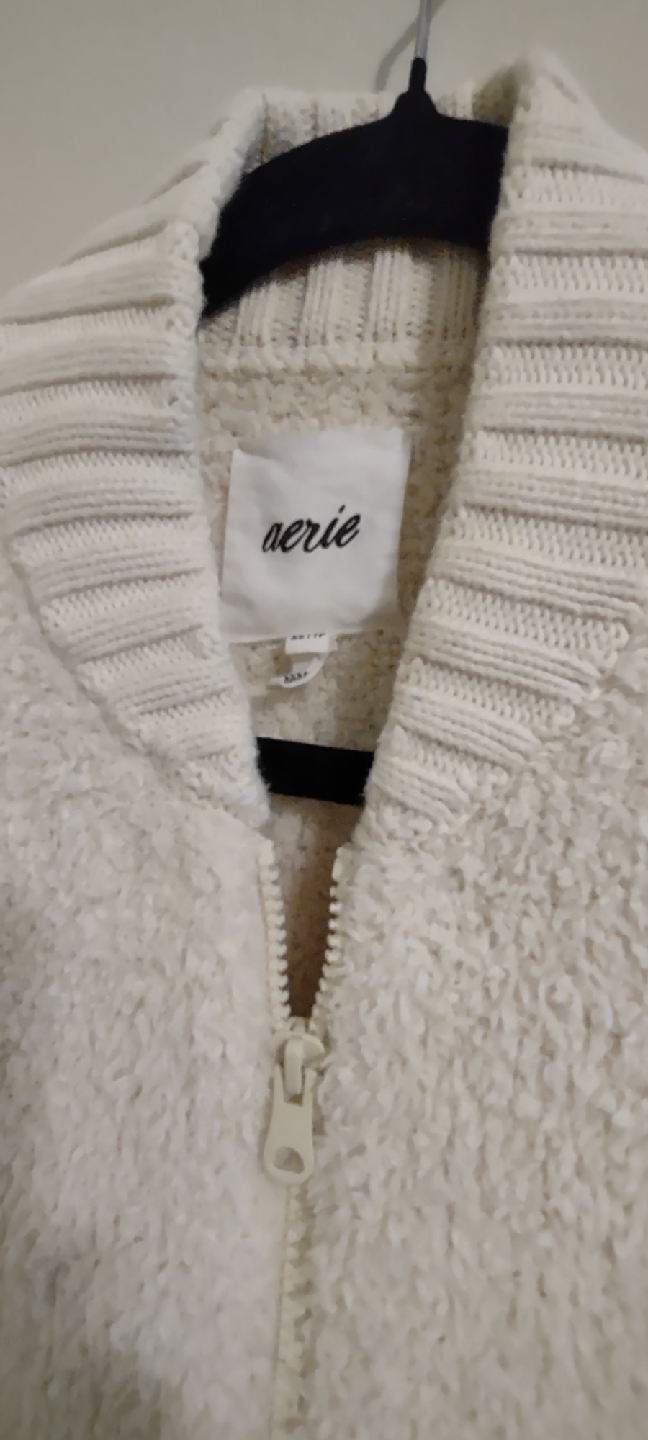 Aerie Cream Sherpa Jacket - photo 2