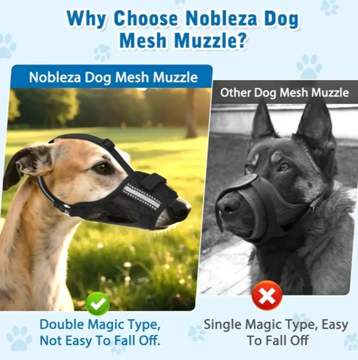 Dog Mesh Muzzle - Adjustable & Breathable - Size M image indicator(3)