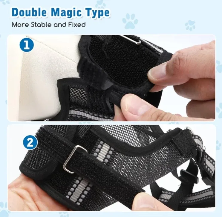 Dog Mesh Muzzle - Adjustable & Breathable - Size M image indicator(7)