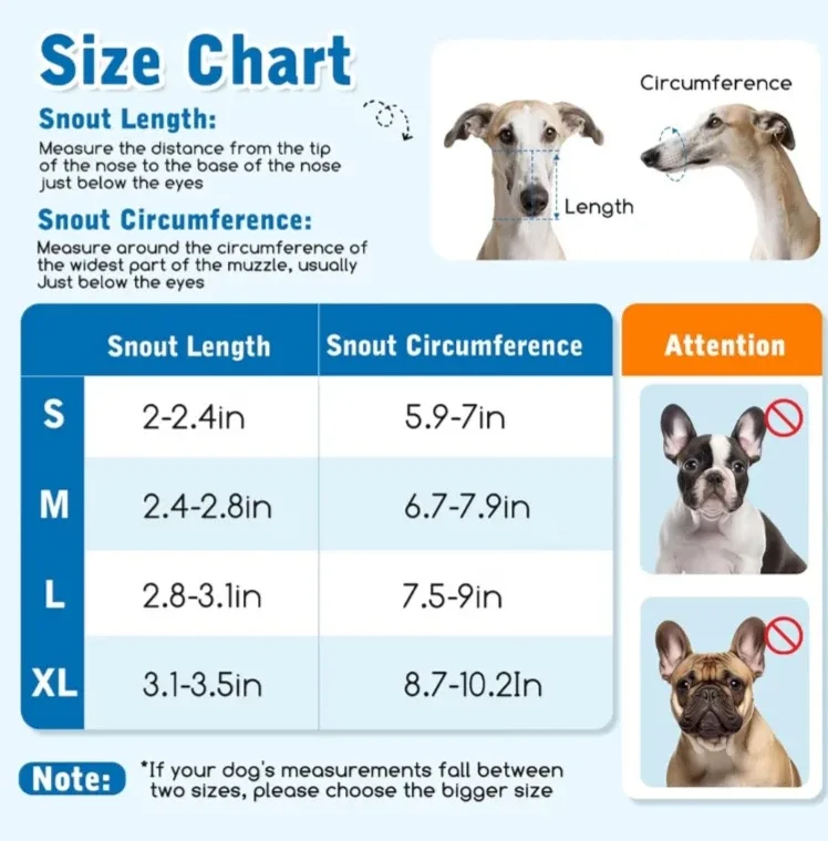 Dog Mesh Muzzle - Adjustable & Breathable - Size M image indicator(10)