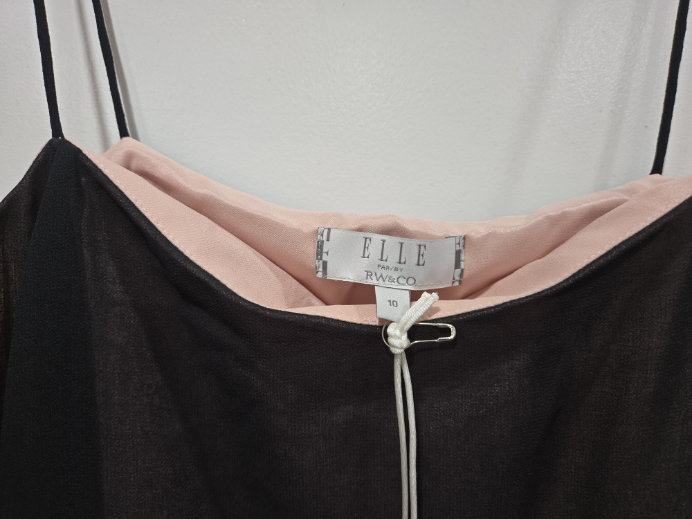 Brand New ELLE RW&CO. Black Dress - Size 10 - photo 3
