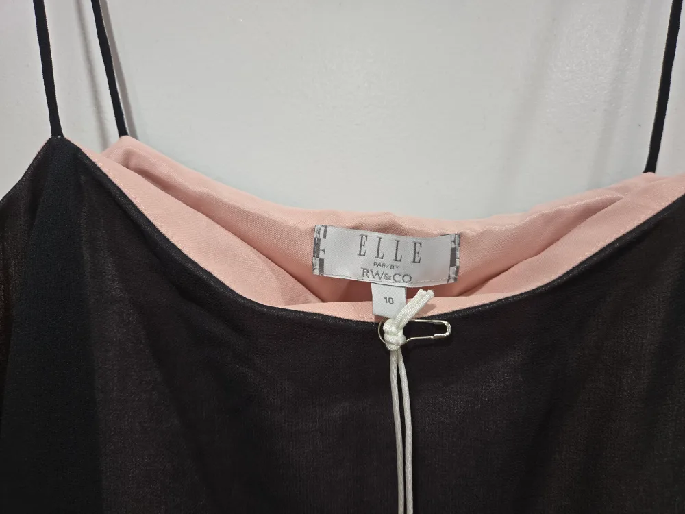 Brand New ELLE RW&CO. Black Dress - Size 10 image indicator(3)
