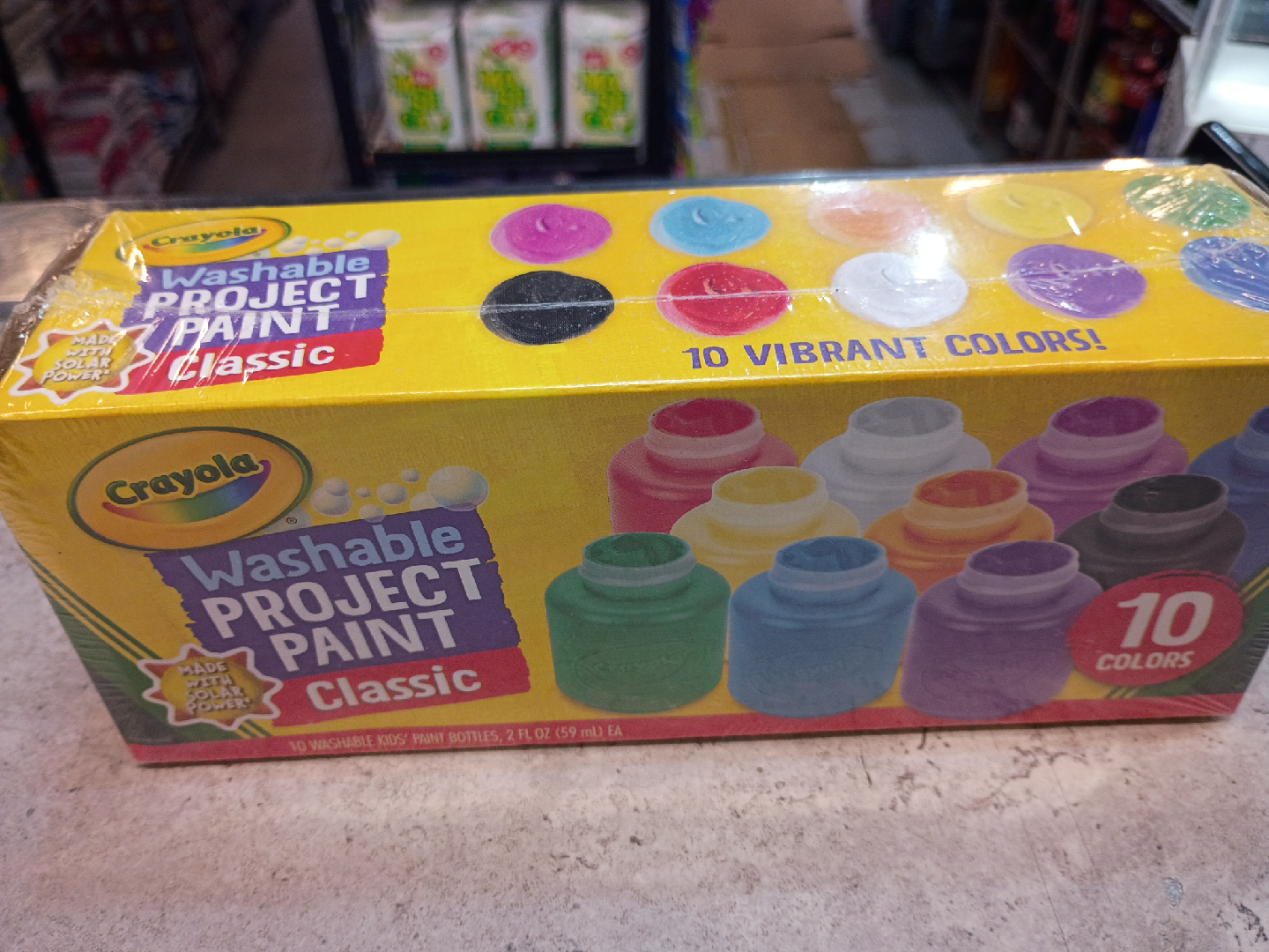 Crayola Washable Project Paint - Classic, 10 Colors