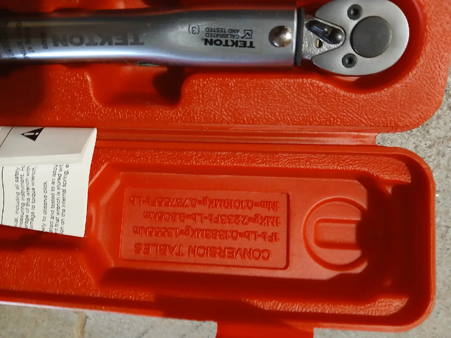 TEKTON Torque Wrench image indicator(3)
