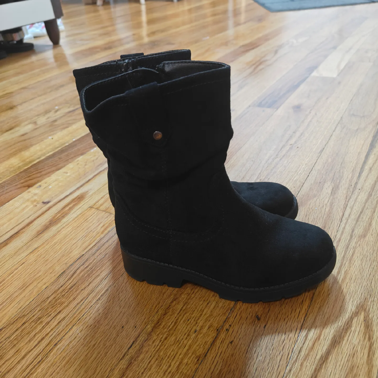 Black Girls' Boots - Size 12 thumbnail