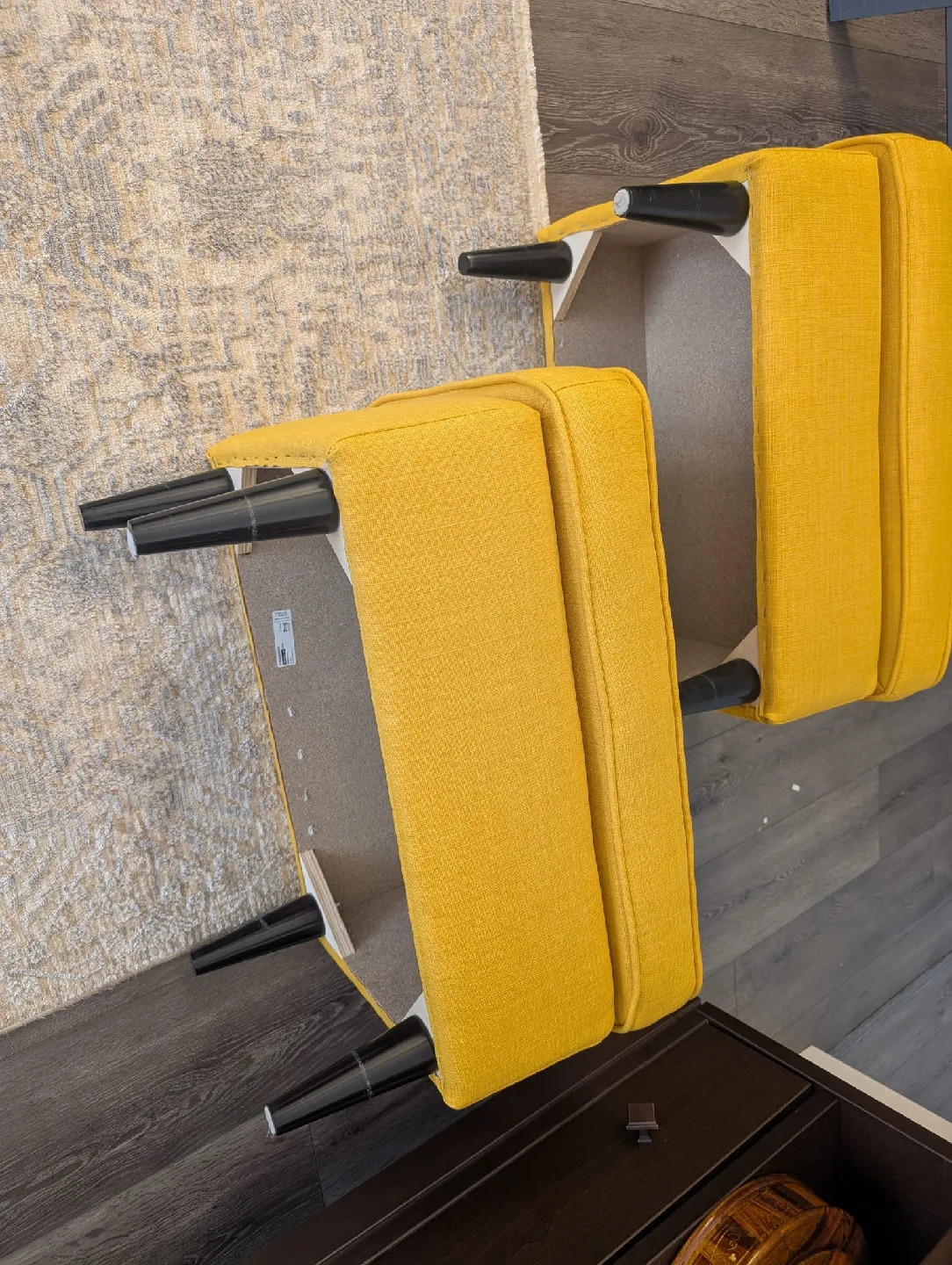 Yellow Ottomans - Pair image indicator(8)