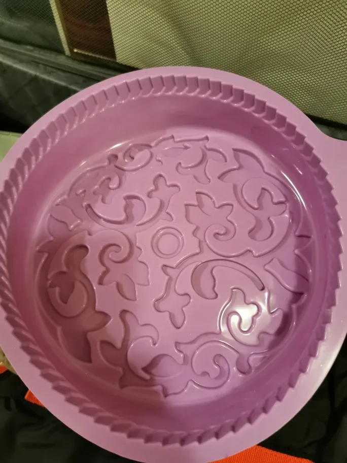 Purple Silicone Cake Pan, 9 inch thumbnail