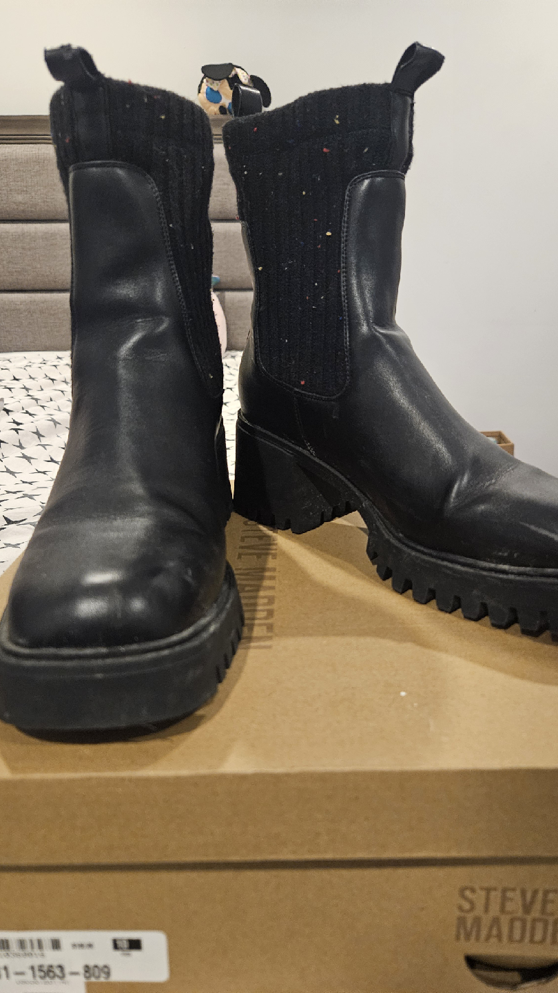 Steve Madden Gemmini Black Boots - Size 10 - photo 2