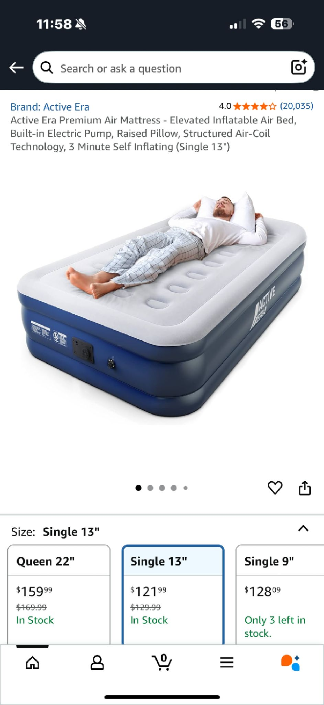 Active Era Premium Queen Size Air Bed