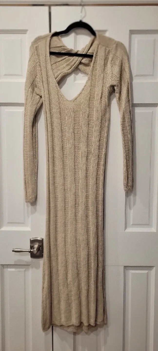 Free People Knit Dress - Beige image indicator(3)