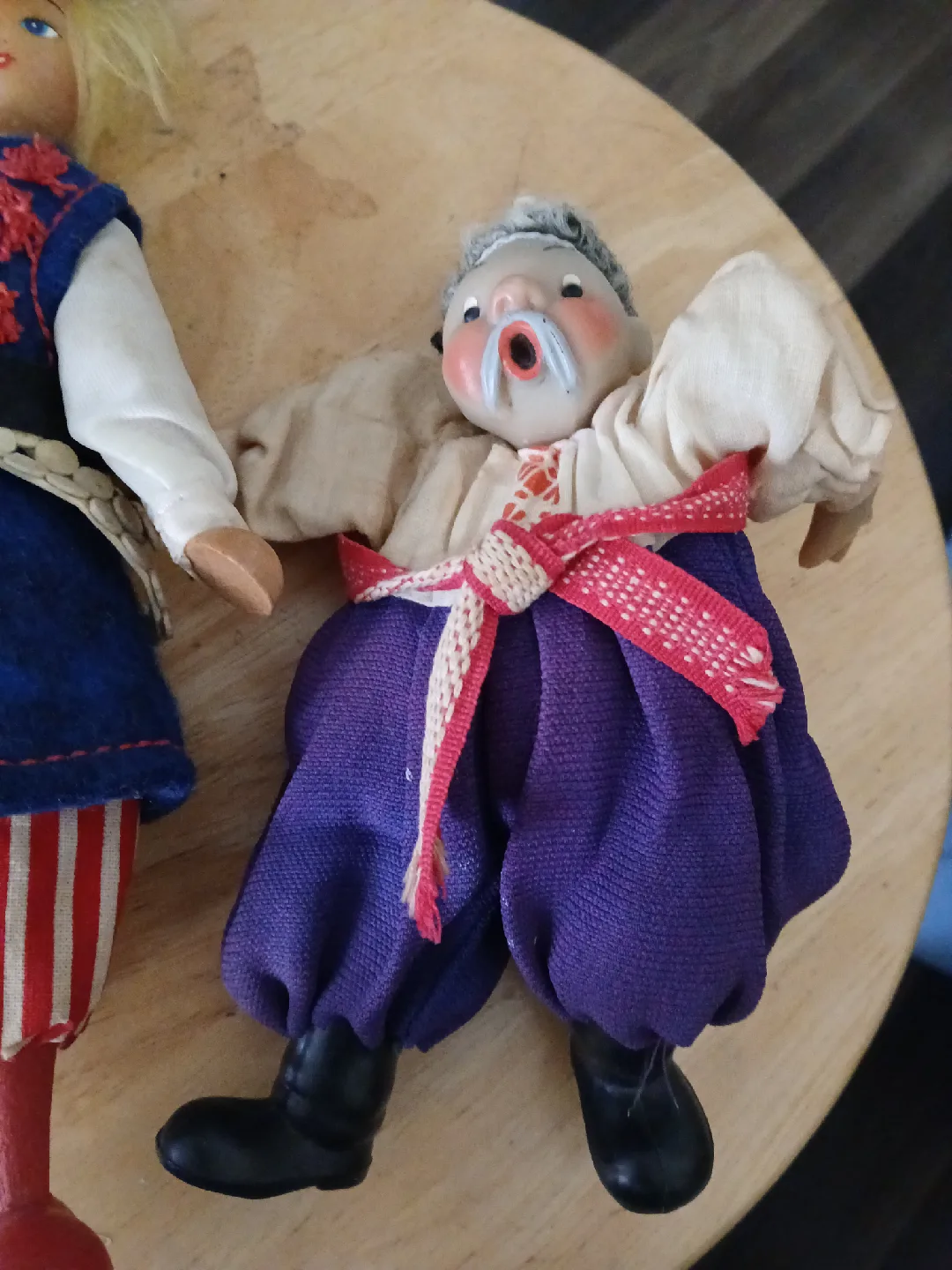 Two Vintage Folk Art Dolls image indicator(3)