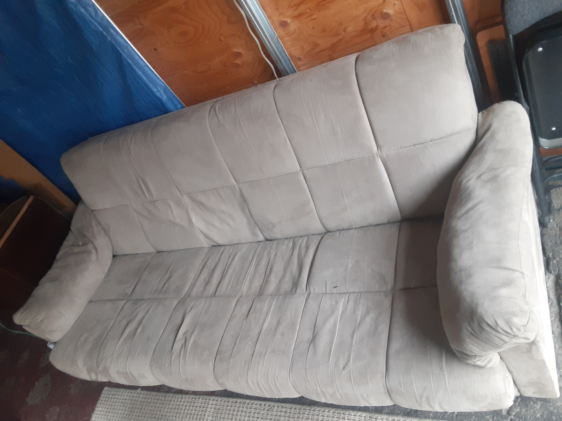 Beige Sofa /futon Suade Thanksgiving Giveaway Free