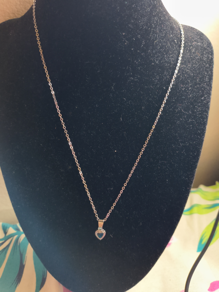 Heart Pendant Silver Necklace