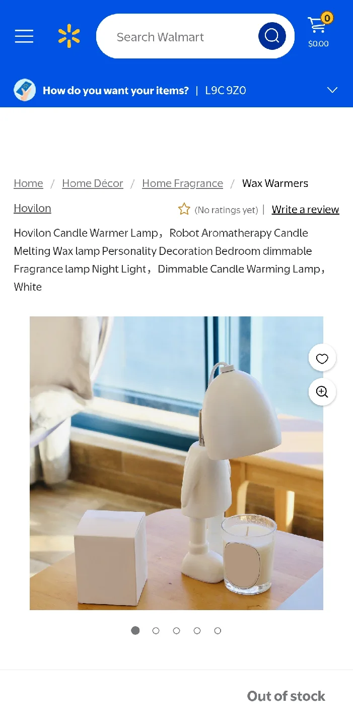Hovilon Robot Style Aromatherapy Wax Lamp thumbnail