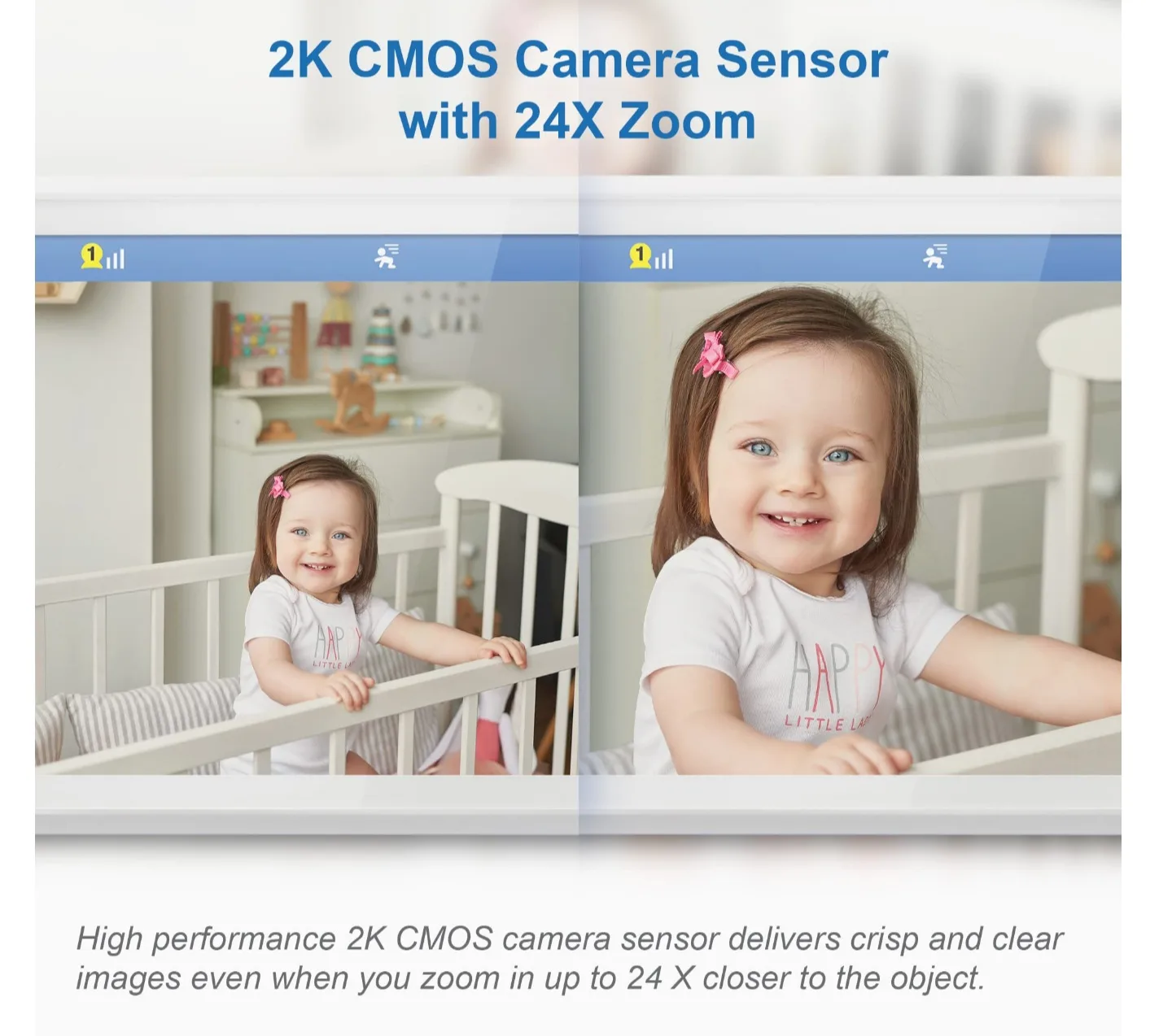 VTech 7" HD Baby Monitor with 2K Camera image indicator(4)