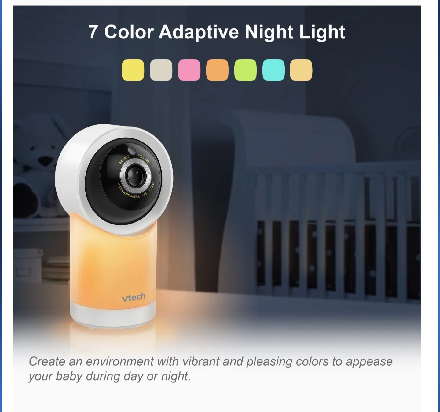 VTech 7" HD Baby Monitor with 2K Camera image indicator(5)