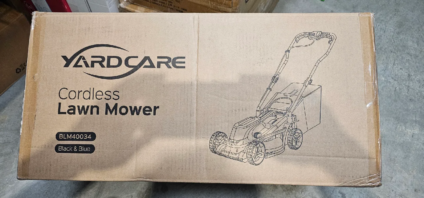 YardCare Cordless Lawn Mower BLM40034 - New in Box! image indicator(2)