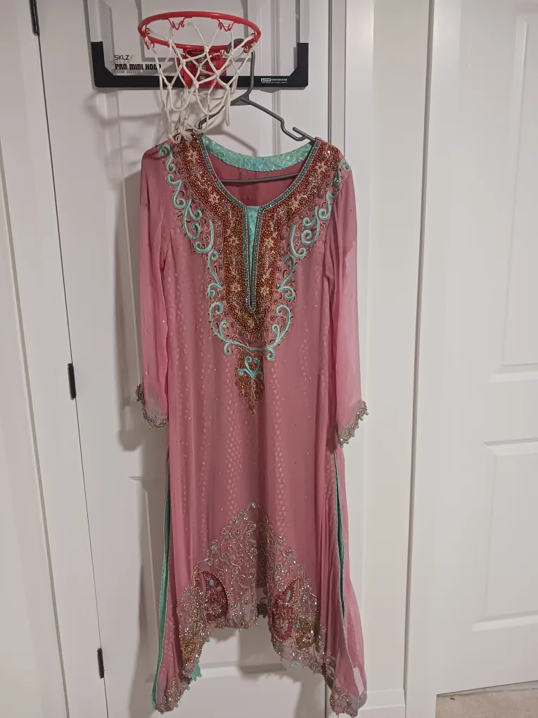 Embroidered Pink Salwar Kameez3 piece image indicator(3)